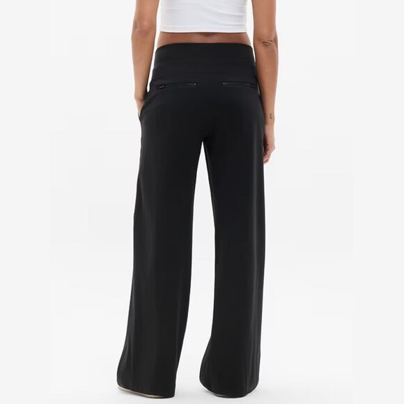 Athleta Black Venice High Rise Wide Leg Pants Size Small 2792 - Picture 4 of 11